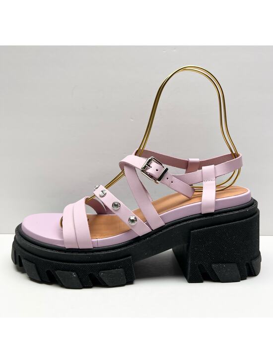 Ganni Shoes - GANNI Crystal Embellished Strappy Block Heel Sandals EU 41 US 11 Pink Platform